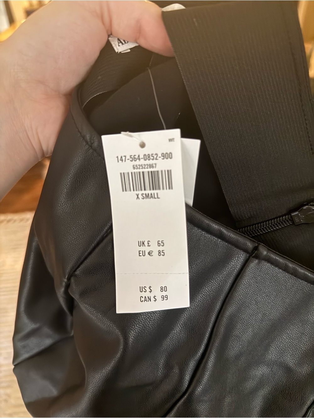 Abercrombie & Fitch Black Vegan Leather pants - Picture 4 of 4